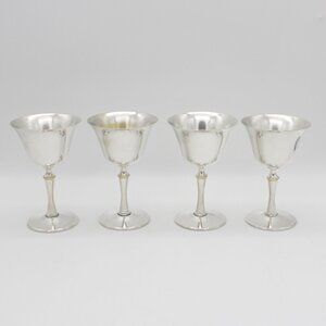 Vintage El De Uberti Silverplate 5" Goblets - Made in Italy